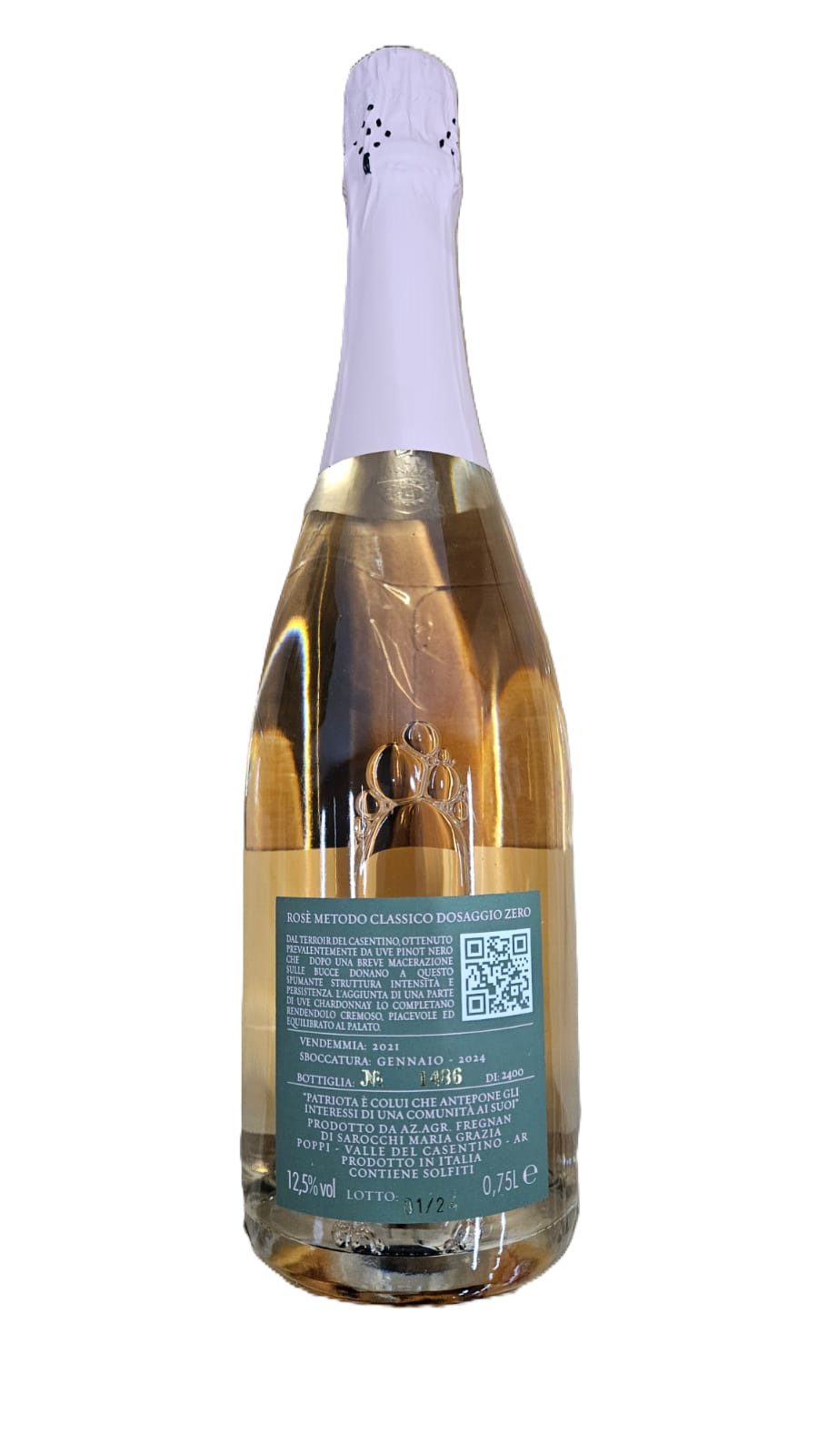Metodo Classico dosaggio zero Rosè - 2022